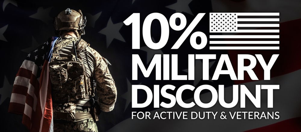 10 percent military discount
